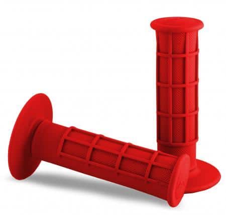 Red Half Waffle Grips - A'ME - Motorcycle - Dirt Bike Grips