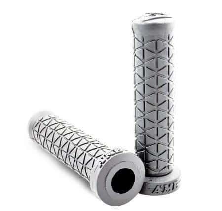 White Best ATV Grips - A'ME - Tri Pattern w/Small Flange