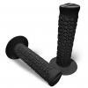 Black Motorcycle A'ME Grips Round Pattern