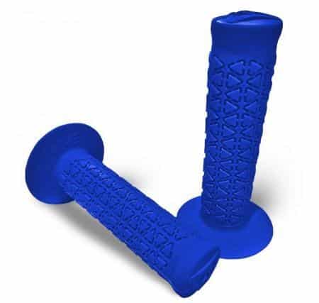 Blue Motorcycle A'ME Grips Round Pattern