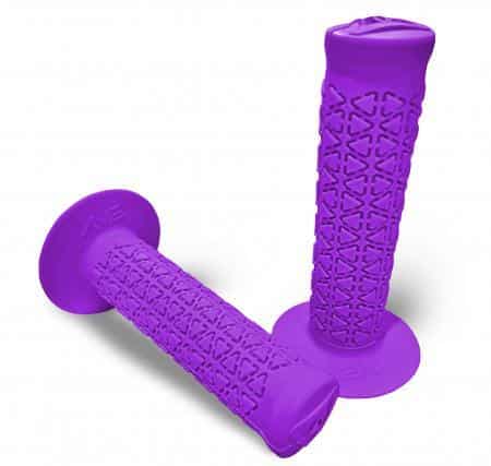 Purple Motorcycle A'ME Grips Round Pattern