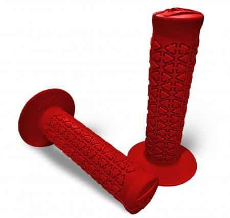 Red Motorcycle A'ME Grips Round Pattern