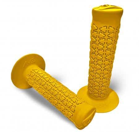 Yellow Motorcycle A'ME Grips Round Pattern
