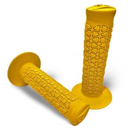 Yellow Motorcycle A'ME Grips Round Pattern