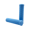 Light Blue MTB grip with TRI pattern and no flange for mountain bikes.