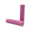 Pink MTB grip with TRI pattern and no flange for mountain bikes.